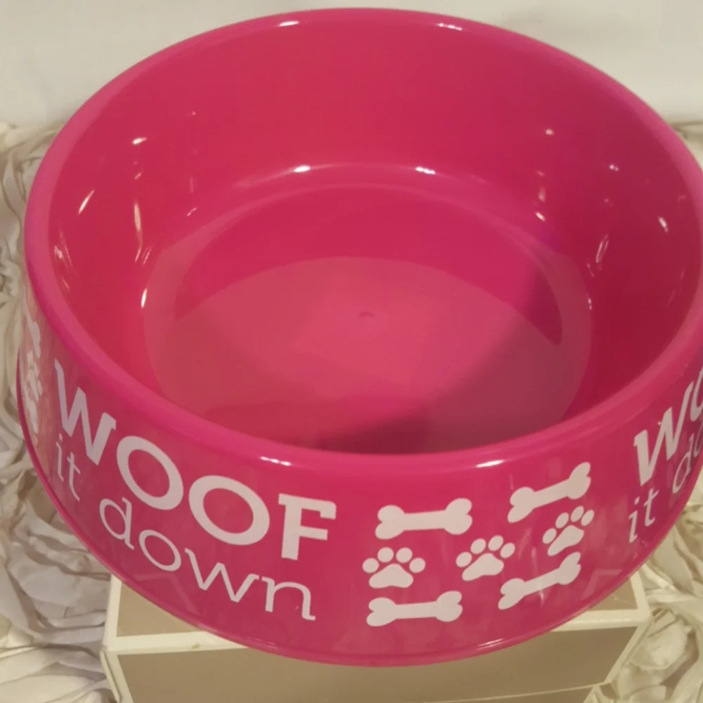 Pet Dog/Cat Bowl and Treat Jar Set New